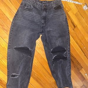 PLT OVERSIZED LOW RISE JEANS